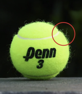 why is there fuzz on a tennis ball